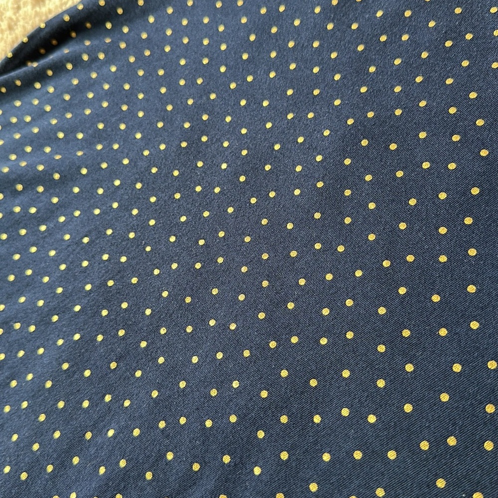 Women’s Boden Navy Gold Polka Dot Top Blouse size Small - Picture 14 of 16